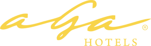 AGA Hotels logo - yellow version