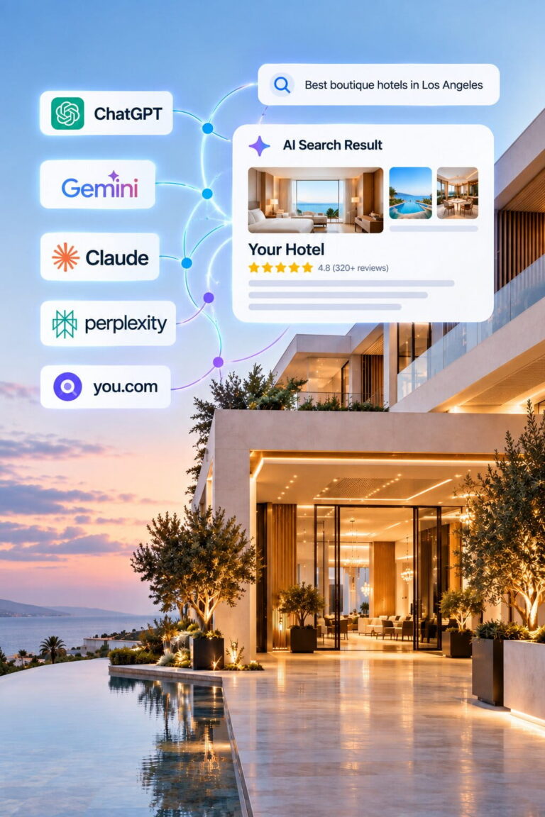 Roomza AI tools shown with connection to room